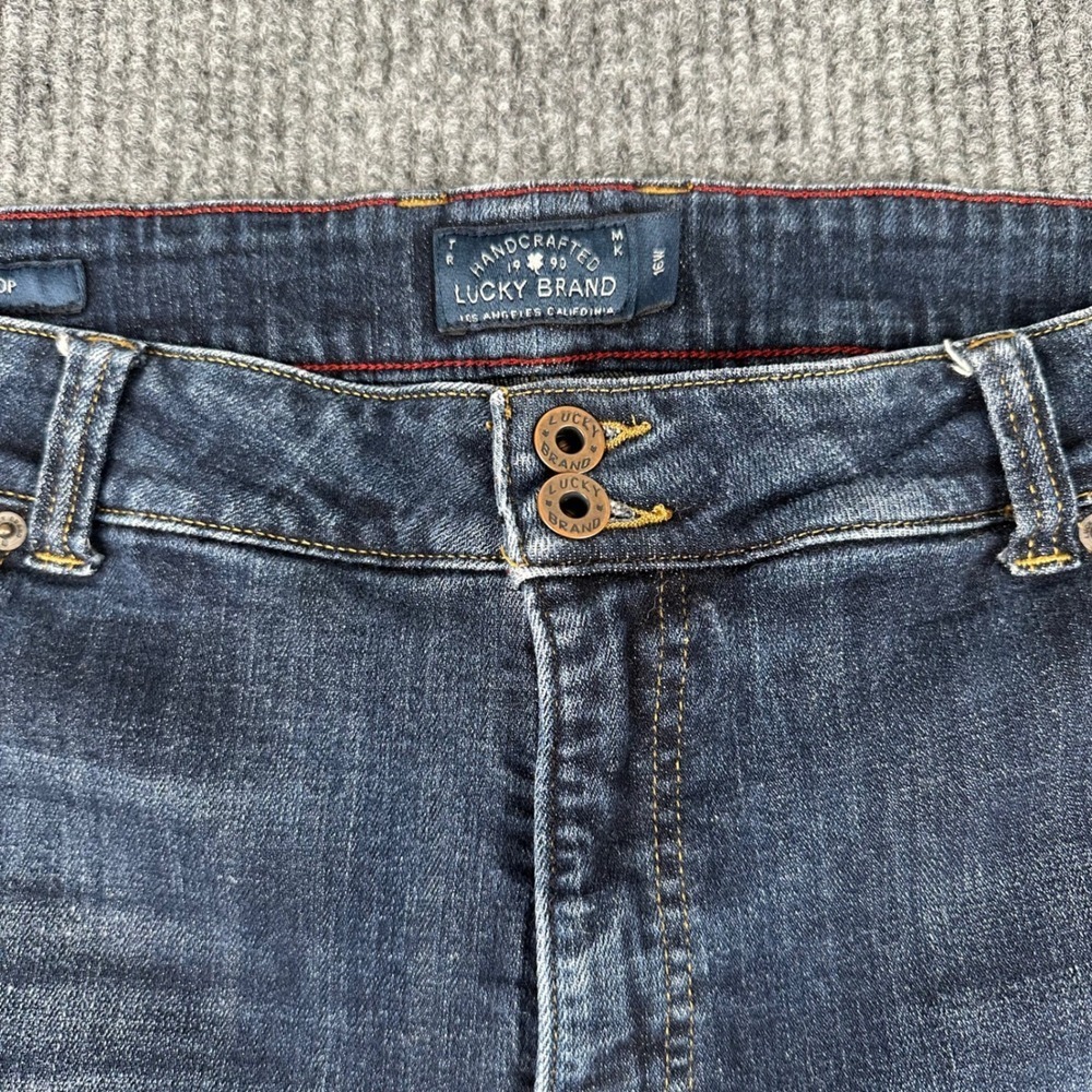 Lucky Brand Emma Crop Jeans Womens 16W Dark Wash Stretch Denim Cropped - Picture 9 of 15
